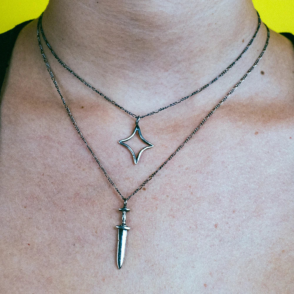 Hellhound Jewelry Dagger Necklace