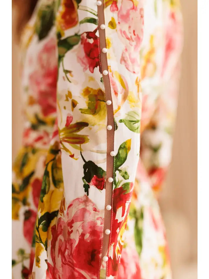 Endless Blu Rose Floral Maxi Dress