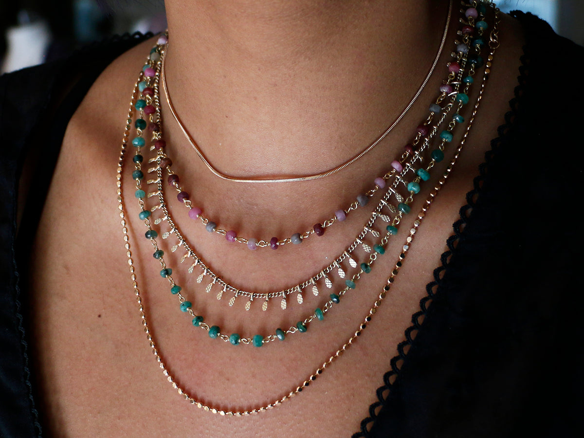 Susan Rifkin Gold Snake Chain Necklace