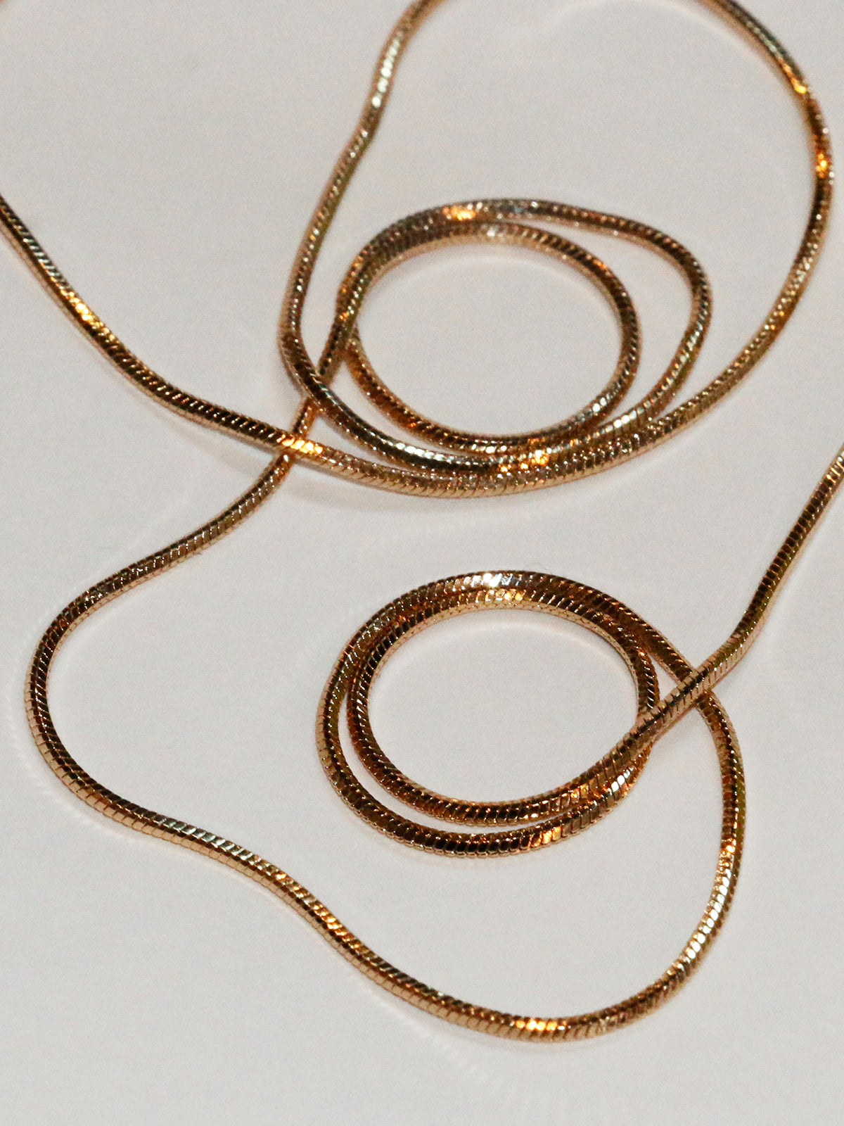 Susan Rifkin Gold Snake Chain Necklace