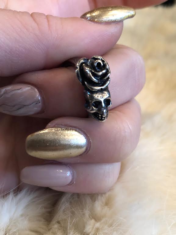Hellhound Jewelry Rose Queen Silver Ring