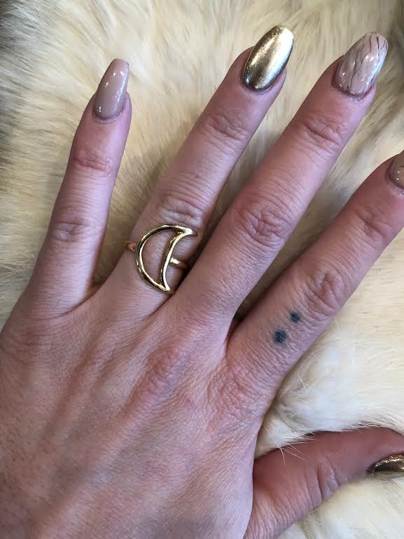 Hellhound Jewelry Luna Ring in Gold