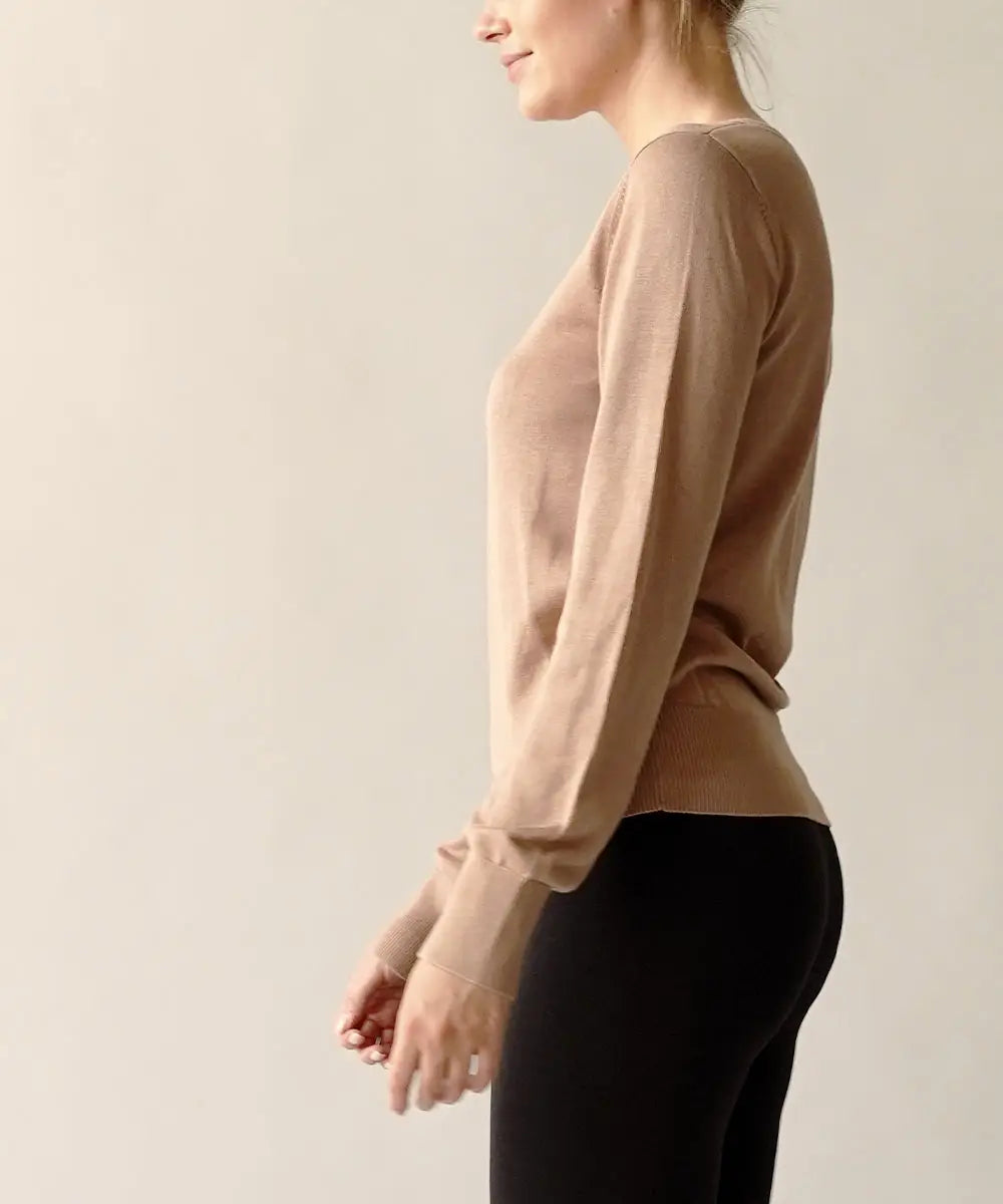 S.K. Cotton Sweater - Taupe