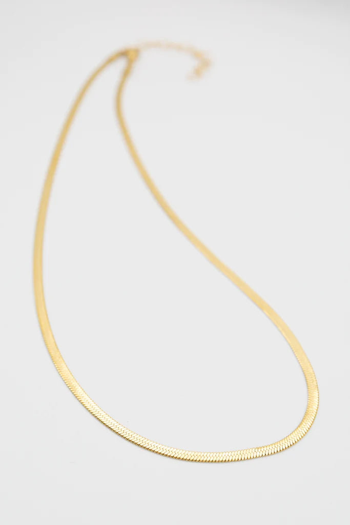 Susan Rifkin Gold Herringbone Necklace