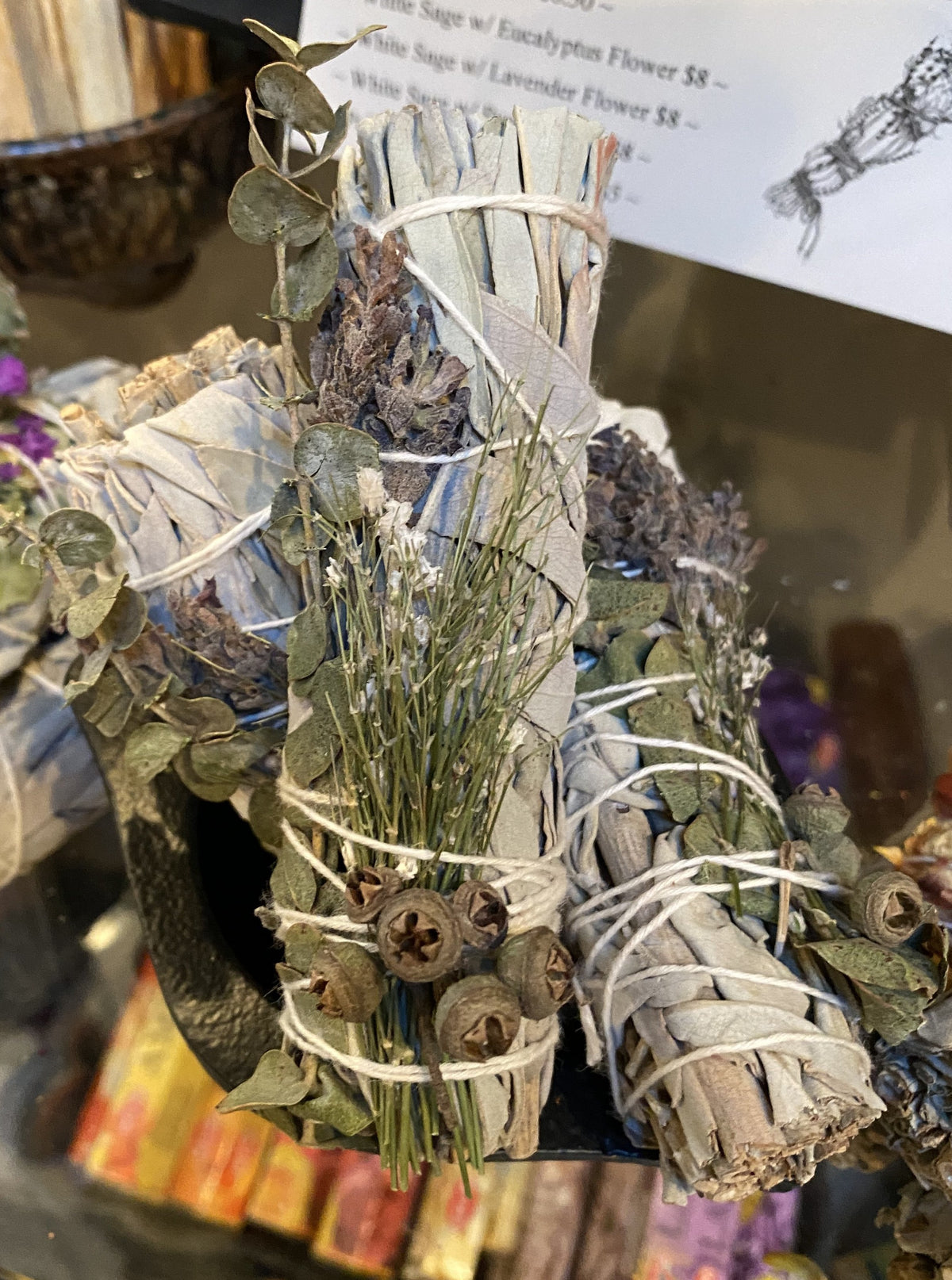 White Sage, Lavender & Eucalyptus Smudge Stick