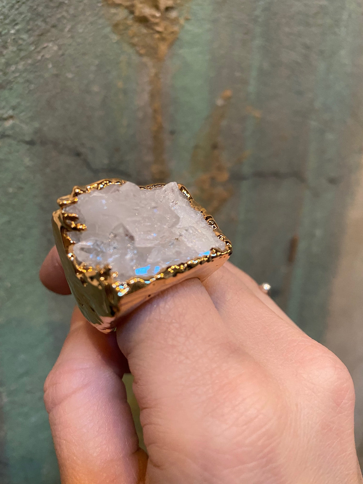 Nuance Gold Plated Stalactite Ring