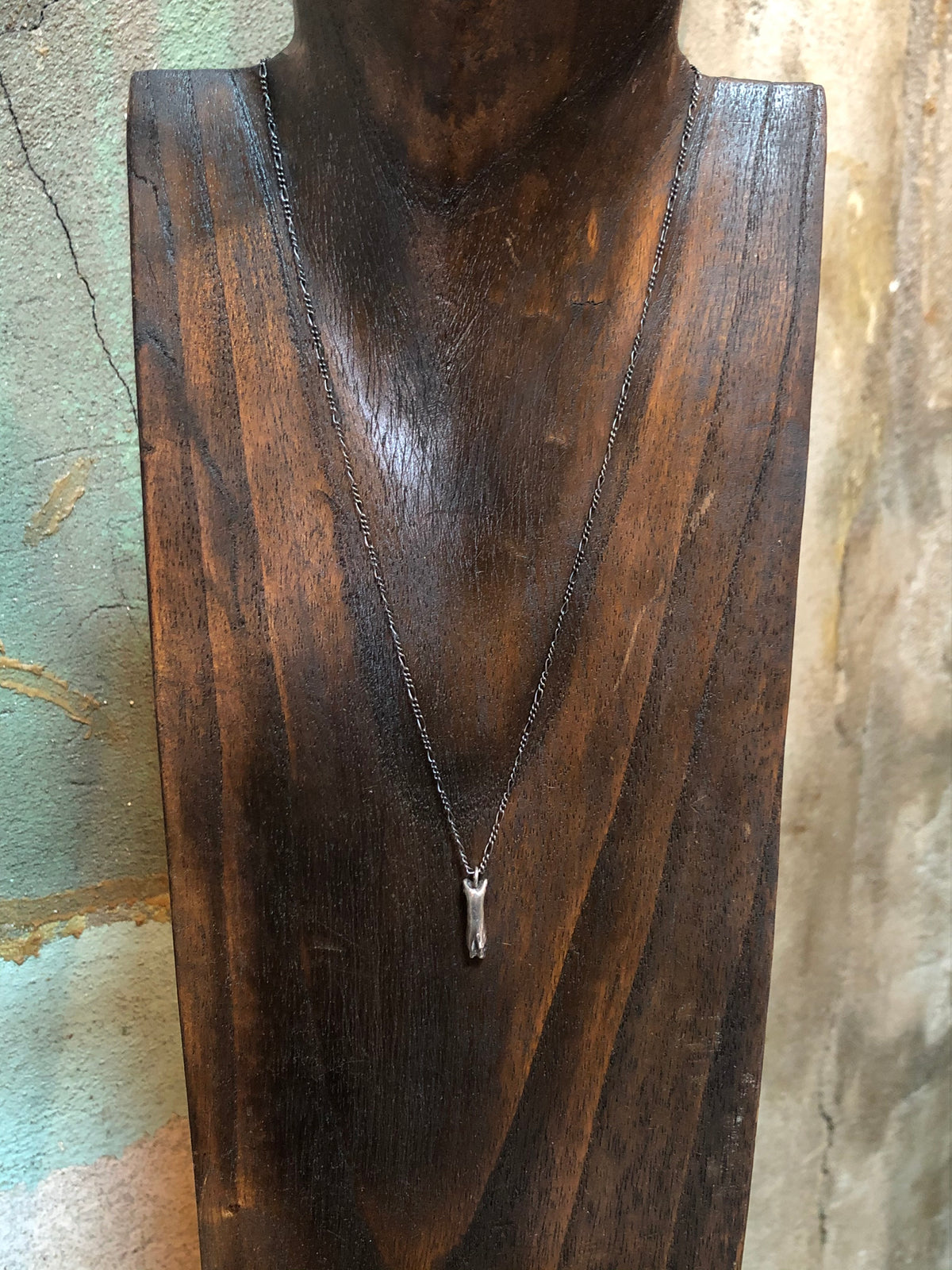 Hellhound Jewelry Coyote Bone Necklace Silver
