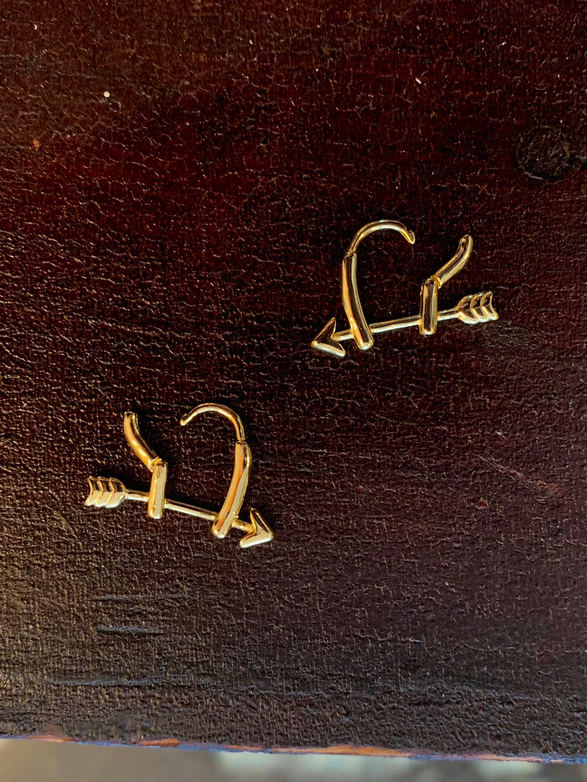 Nuance Gold-Filled Arrow Hoops
