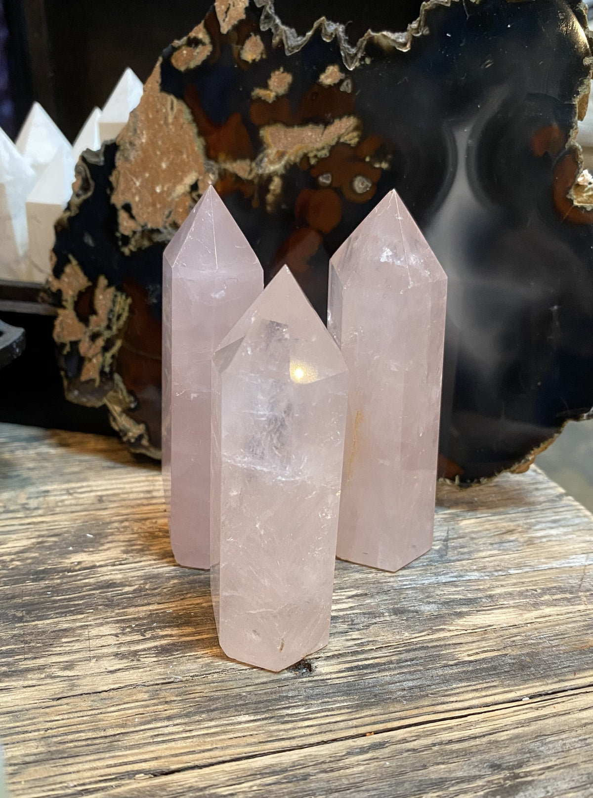 Witch's Way Rose Quartz Crystal Point