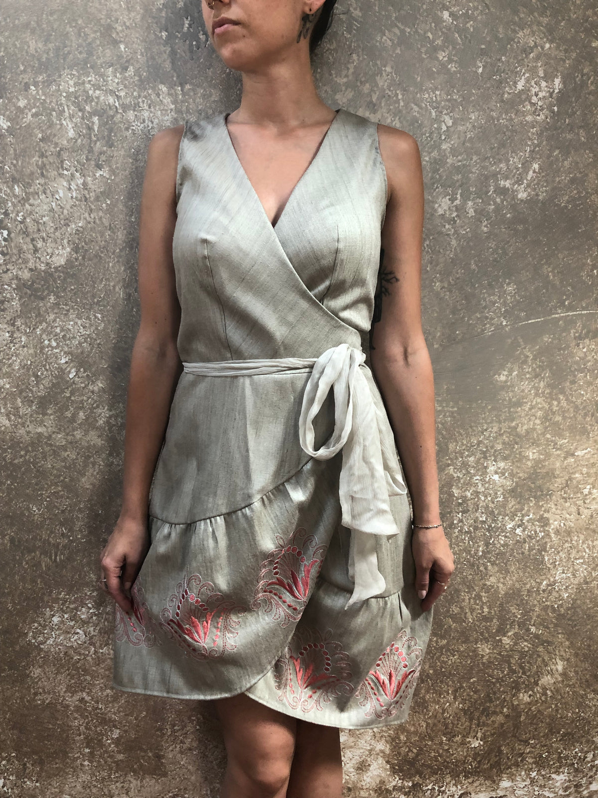 Bianca Rachele Silk Wrap Dress