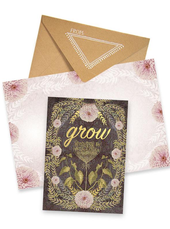 Greeting Card "Grow" Card