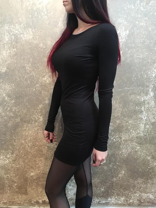 Bianca Rachele Black Knit Dress